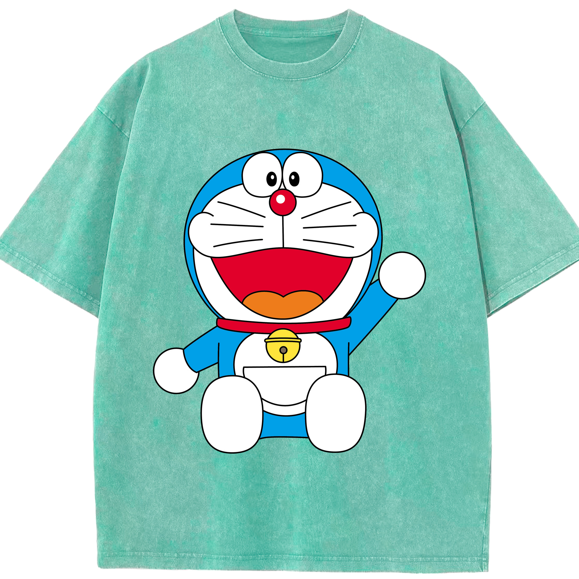 （画像用） ドラえもん Doraemon 綿100% ヴィンテージ風 半袖Tシャツ（フロントプリント）